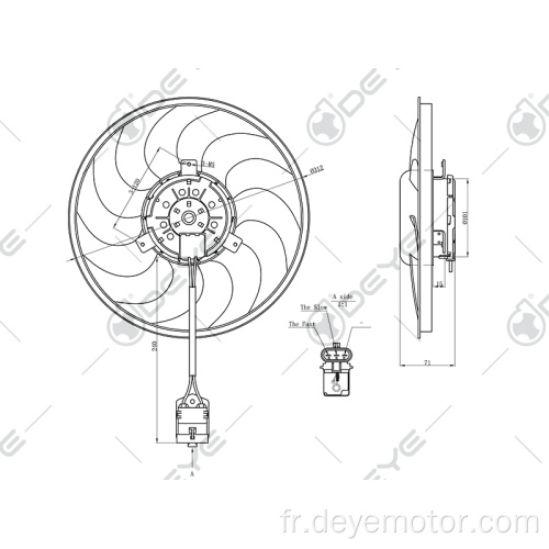 Ventilateurs de radiateur Autodc 12v pour OPEL ASTRA ZAFIRA